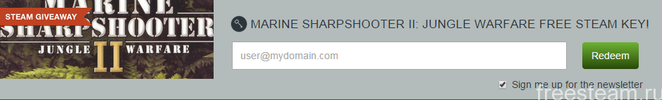 Раздача Marine Sharpshooter от Indie Gala